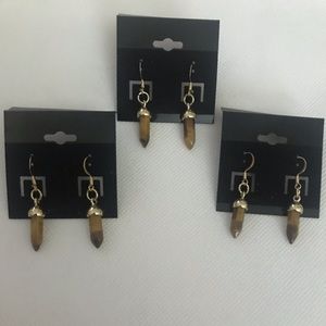 Brown Stones Earrings